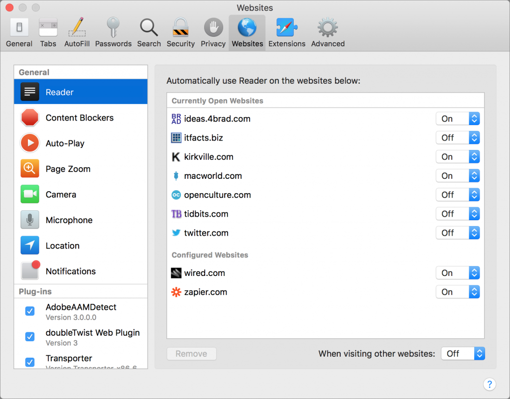 Safari’s Site-Specific Settings Allow You To Adjust Web Site Behavior