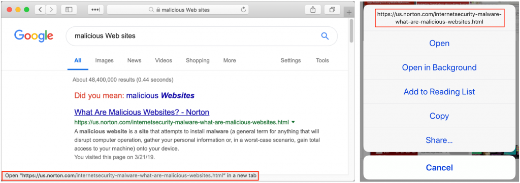 Look before You Leap with Safari’s Link Preview