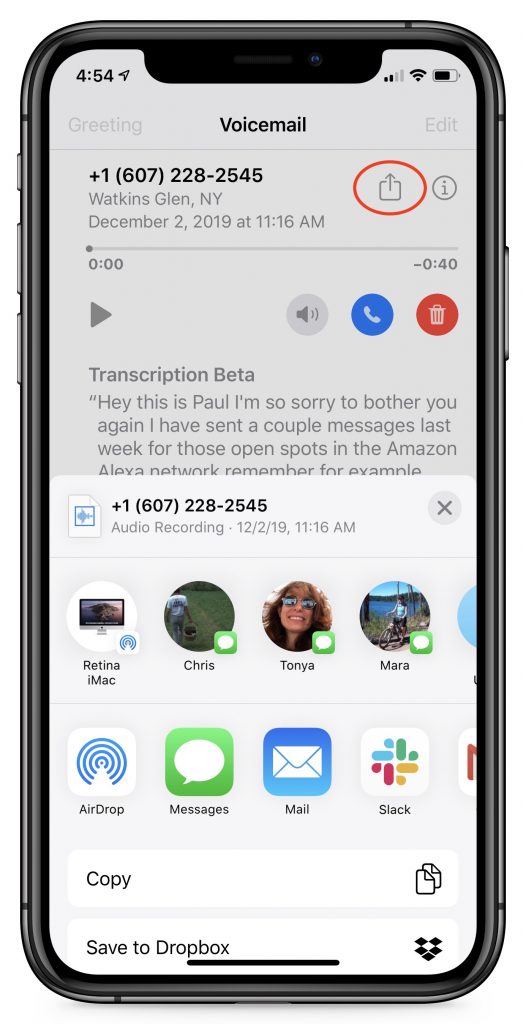 Did You Know You Can Save and Share Voicemail Files from Your iPhone?