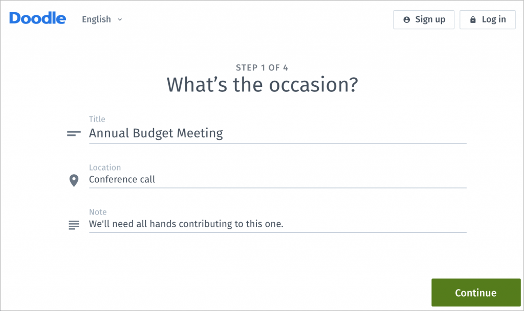 Need to Schedule a Group Meeting or Sign Up Volunteers? Try Doodle!