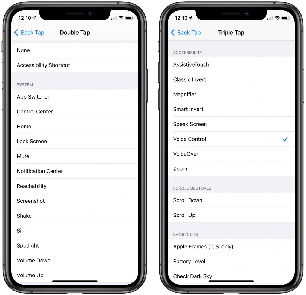 New Back Tap Feature in iOS 14 Provides Two Customizable Shortcuts