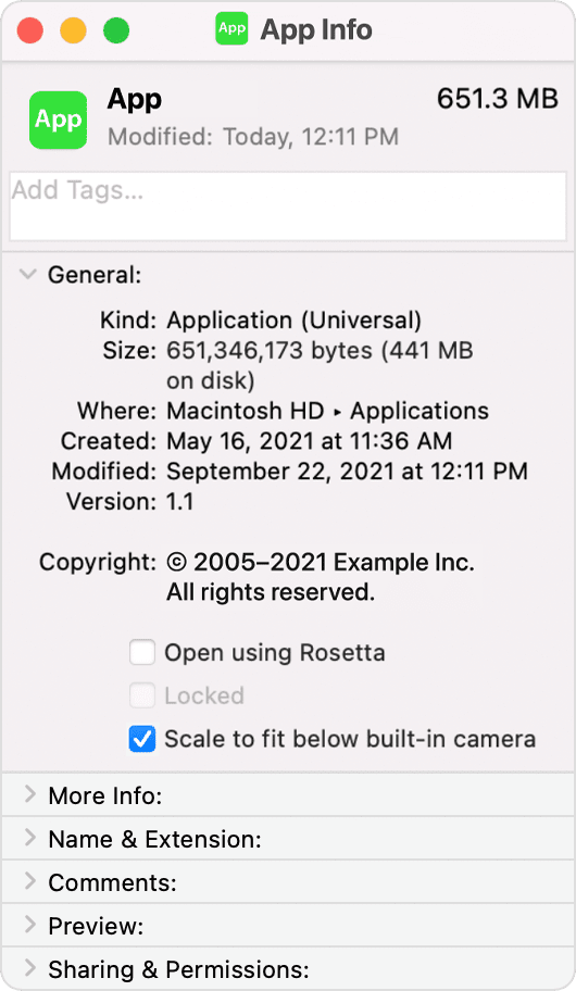 Shrink Apps to Prevent the MacBook Pro Notch from Obscuring App Controls