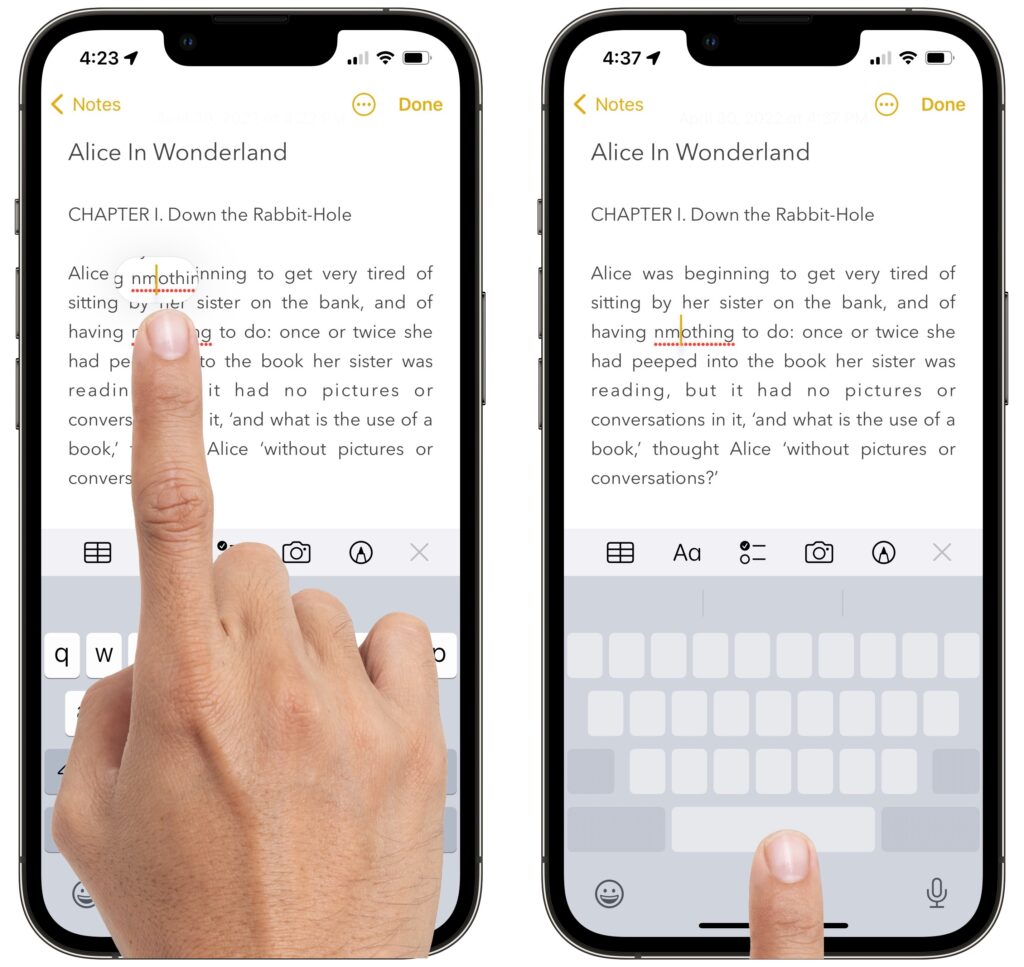 iOS 15 Brings Back the Text Magnifier, but Trackpad Mode Is Easier