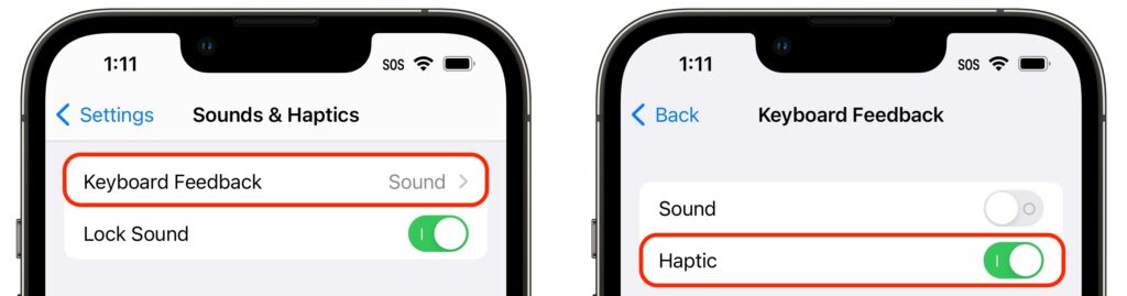 Add Haptic Feedback to the iPhone Keyboard in iOS 16