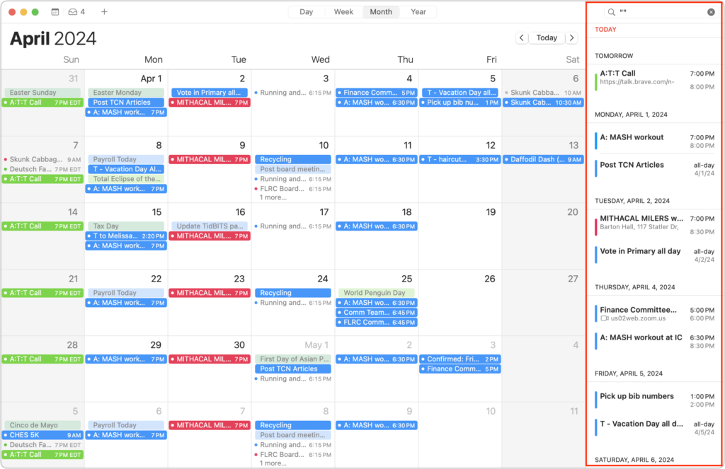 Want an Event List in Apple’s Calendar App? Try This Trick