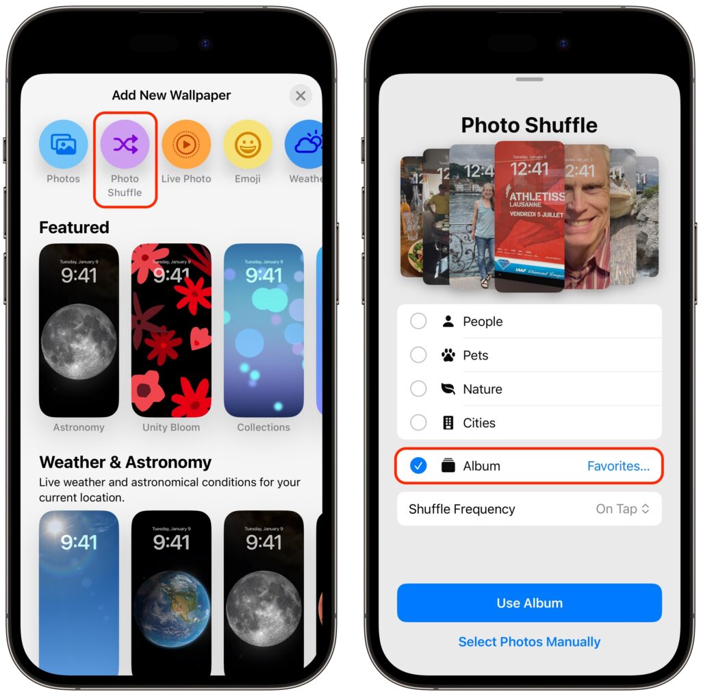 Customize Your Lock Screen with Photo Albums on iPhone and iPad