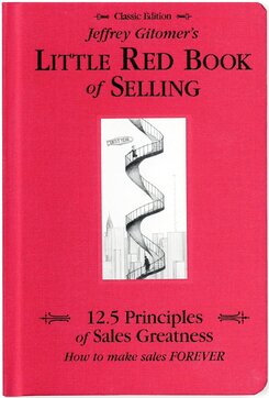 Cover of Little Red Book of Selling by Jeffrey Gitomer, a bestselling sales book with 12.5 practical principles for making consistent sales.
