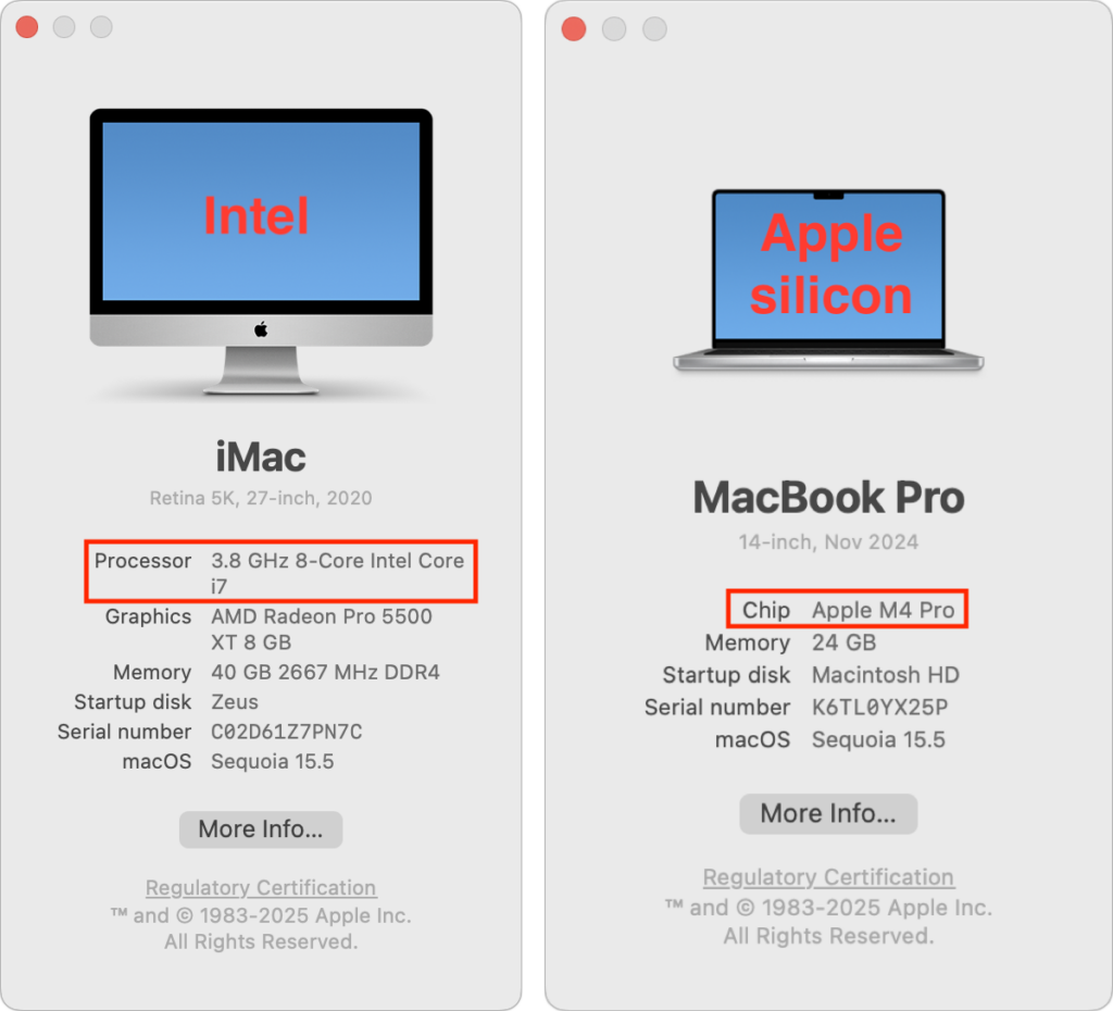 Apple Ends Support Timeline for Intel Macs