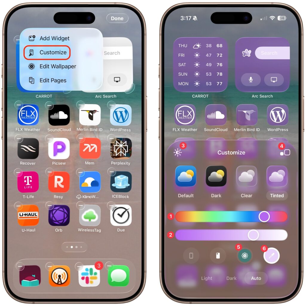 iOS 18 Liquid Glass: How to Tint Icons and Widgets